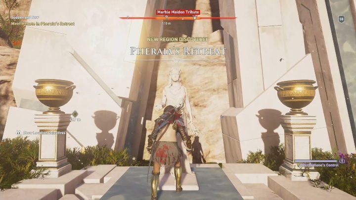 In Assassins Creed: Odyssey Fate of Atlantis, on Fields of Elysium youll encounter Marble Maiden Tributes - AC Odyssey Fate of Atlantis: What are Marble Maiden Tributes? - Marble Maiden Tribute - Assassins Creed Odyssey Guide