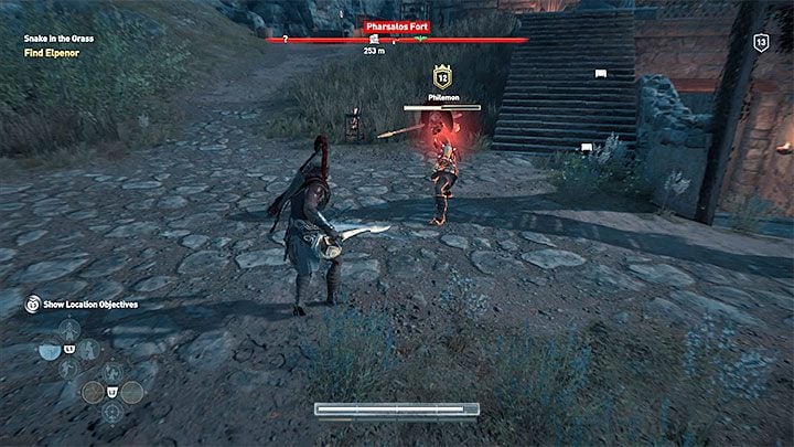 Red glow that appears around enemies gives you important information - the picture above shows an example of that - AC Odyssey: Combat guide - Tips - Assassins Creed Odyssey Guide