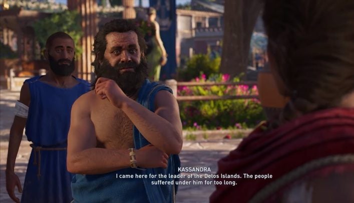 Sokrates will appear in Assassins Creed Odyssey when talking to some citizens near the Temple of Apollo - AC Odyssey: Historical Figures - Tips - Assassins Creed Odyssey Guide