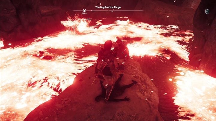 Riddle solution: Go to the Ancient Forge of Hephaistos, located inside a volcano - AC Odyssey: Ainigmata Ostraka in Argolis - Ainigmata Ostraka - Assassins Creed Odyssey Guide