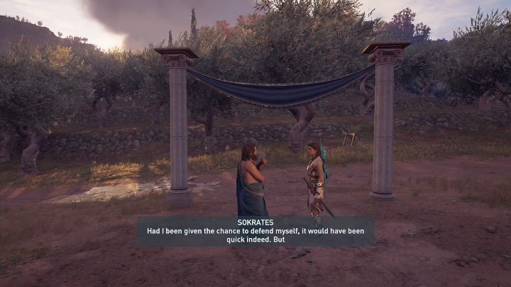The last task is to talk to Socrates and his wife - Socrates Trial - Side Quests in Assassins Creed Odyssey - Free DLC Side Quests - Assassins Creed Odyssey Guide