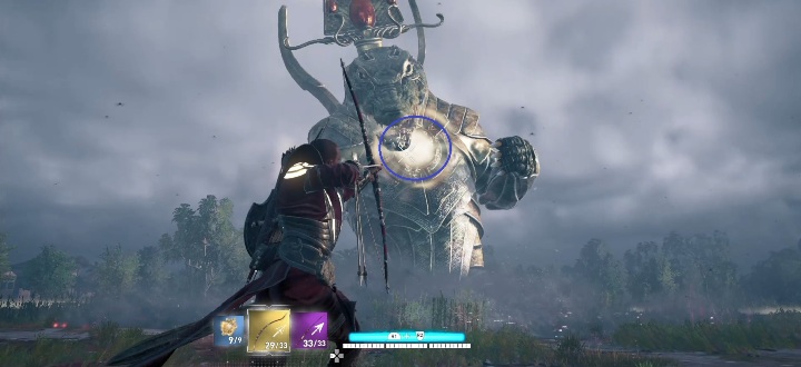 Its best to attack the god with a bow - Trials of the Gods Guide - Trial of Anubis, Trial of Sobek and Trial of Sekhmet - Walkthrough - Assassins Creed Origins Guide