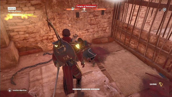 After completing your investigation, you must go to the Temple of Hatshepsut - The Lady of Grace - AC Origins The Curse of the Pharaohs DLC | Main quests - Main quests - Assassins Creed Origins Guide