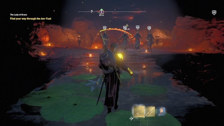 There are four opponents waiting for you there - The Lady of Grace - AC Origins The Curse of the Pharaohs DLC | Main quests - Main quests - Assassins Creed Origins Guide