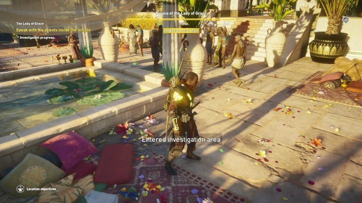 One more investigation is waiting for you there - The Lady of Grace - AC Origins The Curse of the Pharaohs DLC | Main quests - Main quests - Assassins Creed Origins Guide