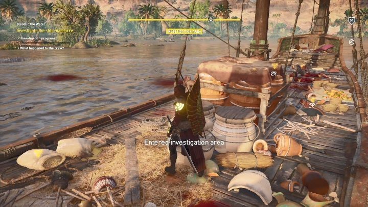 You must arrive at the Lotus ship with the documents - Blood in the Water - AC Origins The Curse of the Pharaohs DLC | Main quests - Main quests - Assassins Creed Origins Guide