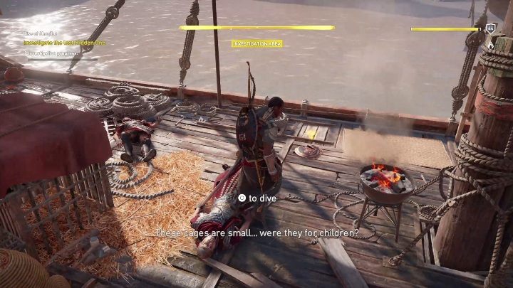 In order to start the mission you have to talk to the NPC - Arsinoe Nome - Side Quests DLC - Assassins Creed Origins Guide