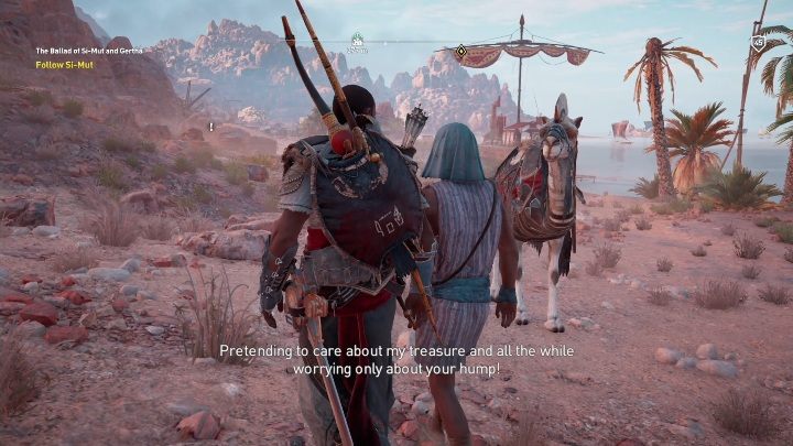 There will be a mural painting - Klysma Nome - Side Quests DLC - Assassins Creed Origins Guide