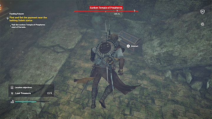 Speak with one of the women in Karanis temple and then meet with a stonemason - Faiyum and Faiyum Oasis side quests and quest map | Walkthrough - Side quests - Assassins Creed Origins Guide