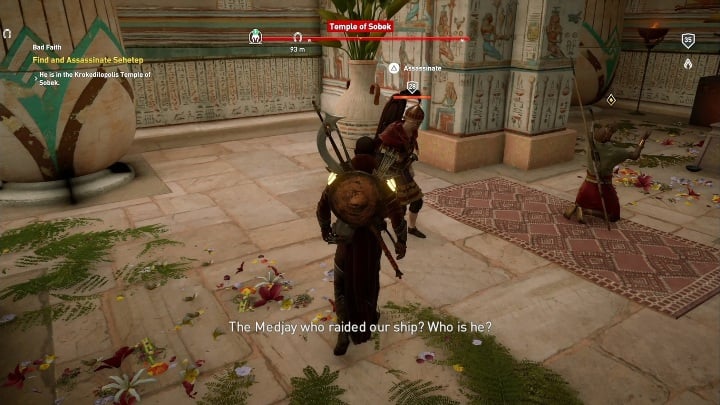 Bayek must get rid of a person that spreads bad faith in Krokodilopolis - Faiyum and Faiyum Oasis side quests and quest map | Walkthrough - Side quests - Assassins Creed Origins Guide