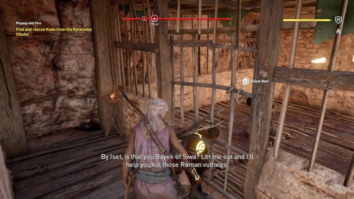 Bayek must save Kade from bandits - Green Mountains and Libue side quests and quest map | Walkthrough - Side quests - Assassins Creed Origins Guide