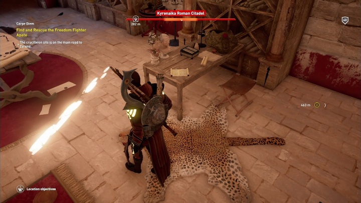 Bayek must rescue a woman who was sentenced to death - Green Mountains and Libue side quests and quest map | Walkthrough - Side quests - Assassins Creed Origins Guide