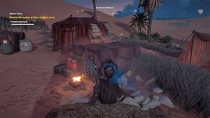 You must now go to Eremous Hideout located in south-east part of the city - Iment Nome and Lake Mareotis Side quests and quest map | Walkthrough - Side quests - Assassins Creed Origins Guide