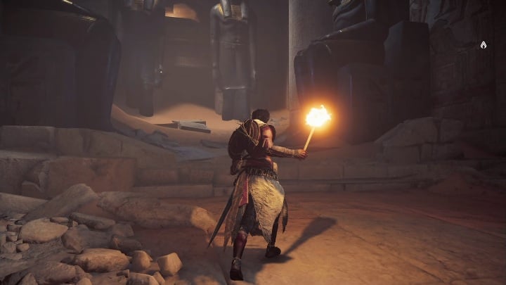 Use rocks and columns to reach the other part of the room - Tutorial (Prologue) | Main quests | Walkthrough - Main quests - Assassins Creed Origins Guide