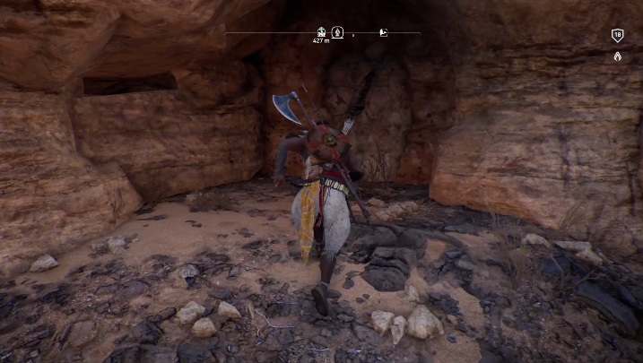 You have to break the wall - Tombs in Isolated Desert Walkthrough - Tombs - Assassins Creed Origins Guide