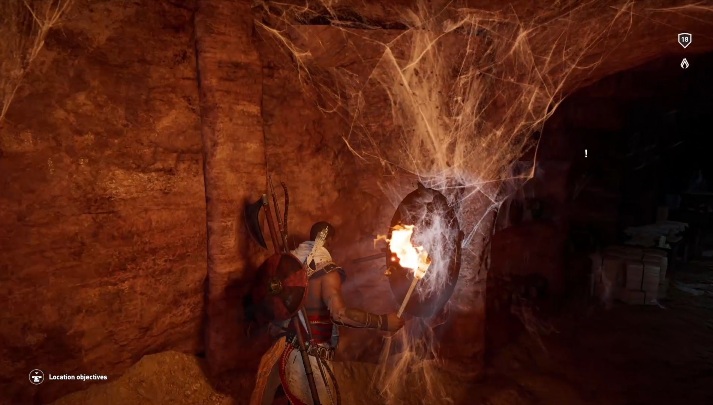 Follow the beam of light - Tombs in Isolated Desert Walkthrough - Tombs - Assassins Creed Origins Guide