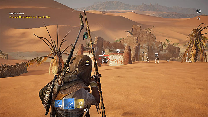 Meet with Nehi in one of the huts in Letopolis - Sapi-Res Nome and Khensu Nome side quests and quest map | Walkthrough - Side quests - Assassins Creed Origins Guide