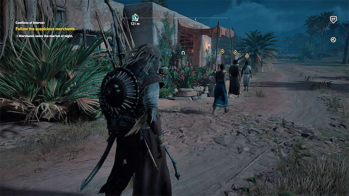 You must speak with merchants about Zervos in Sais marketplace - Sapi-Res Nome and Khensu Nome side quests and quest map | Walkthrough - Side quests - Assassins Creed Origins Guide