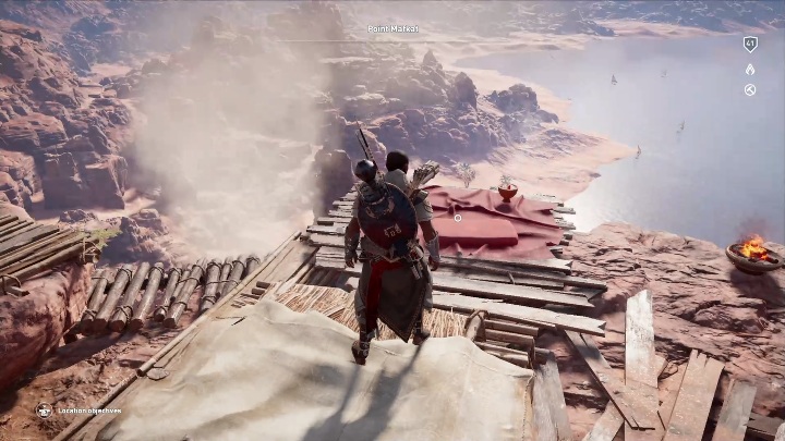 This Hermit spot can be found on the Point Mafkat mountain - How to get to Hermits in The Hidden Ones DLC? - Basic questions - Assassins Creed Origins Guide