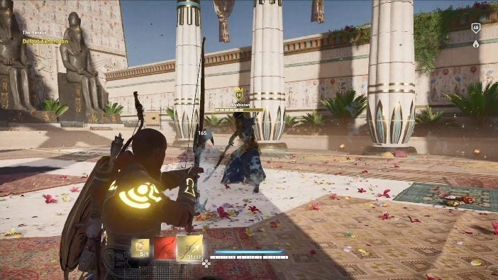 Aby go zabic musisz trzymac sie od niego najdalej jak mozesz - Boss fights in AC Origins The Curse of the Pharaohs DLC - Basic questions - Assassins Creed Origins Guide