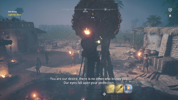 After that you have to go visit Djehuty at night - Aten Rising - AC Origins The Curse of the Pharaohs DLC | Main quests - Main quests - Assassins Creed Origins Guide