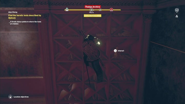 After that you have to go to the archives - Aten Rising - AC Origins The Curse of the Pharaohs DLC | Main quests - Main quests - Assassins Creed Origins Guide