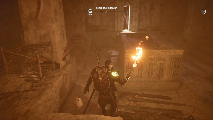 After that you must go to Tomb of Akhenaten - The Heretic - AC Origins The Curse of the Pharaohs DLC | Main quests - Main quests - Assassins Creed Origins Guide