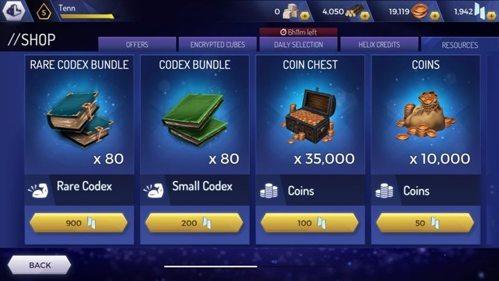 In the store, in the Resources tab you can buy the resources, whose prices are fixed - How to develop the hero in Assassins Creed Rebellion? - Team - Assassins Creed Rebellion Guide