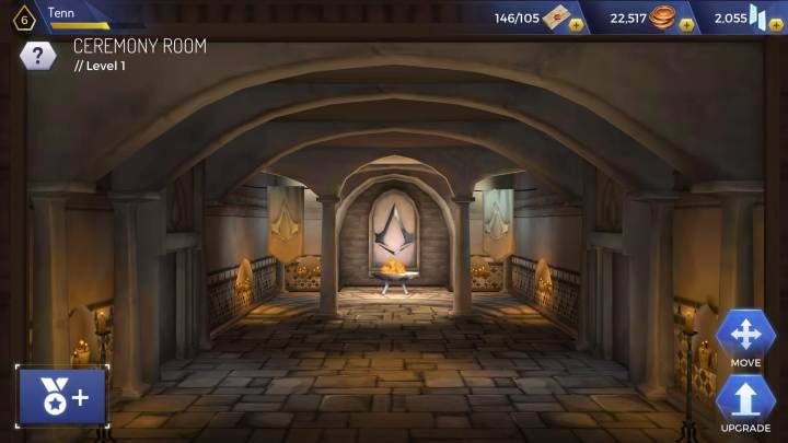 Level: 6 - Types of headquarters rooms in Assassins Creed Rebellion - Headquarters - Assassins Creed Rebellion Guide