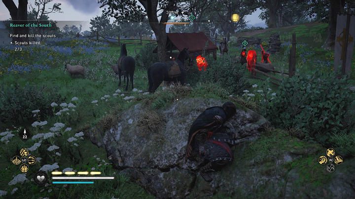 The third scout is stationing near the Cicestre Abbey - Assassins Creed Valhalla: Reaver of the South - Southsexe - Assassins Creed Valhalla Guide and Walkthrough