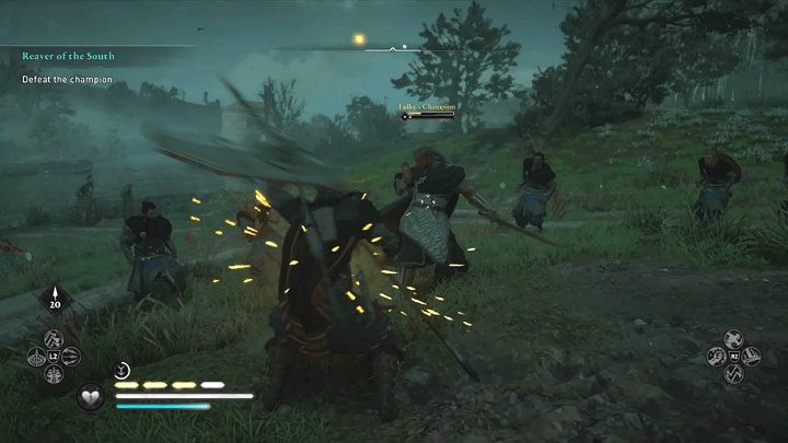 All special enemy attacks are indicated by a yellow flash so they can be blocked or parried - Assassins Creed Valhalla: Reaver of the South - Southsexe - Assassins Creed Valhalla Guide and Walkthrough