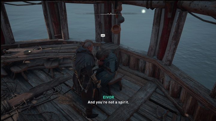 When you reach the top of the tower you will see an old man, who is pretending to be a ghost - AC Valhalla Crossover Stories: Haunting of Neist Point - Side missions - Assassins Creed Valhalla Guide and Walkthrough