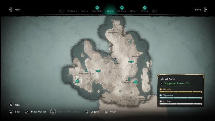 3 - AC Valhalla Crossover Stories: Treasure Hoard Map on Isle of Skye - location - Secrets and Collectibles - Assassins Creed Valhalla Guide and Walkthrough