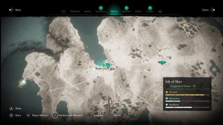 Location: You will find the design in the western part of the region, in the Dunvegan Village - AC Valhalla Crossover Stories: Flaying Papers - Isle of Skye - locations - Secrets and Collectibles - Assassins Creed Valhalla Guide and Walkthrough