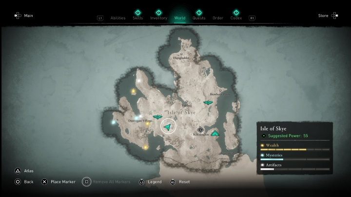 1 - AC Valhalla Crossover Stories: Cursed Symbols on Isle of Skye - location - Secrets and Collectibles - Assassins Creed Valhalla Guide and Walkthrough