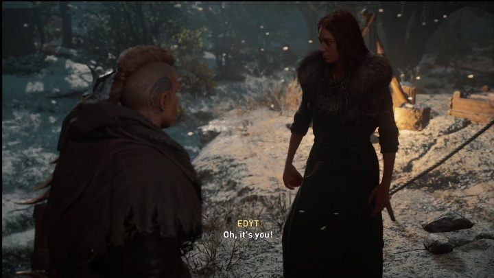 The new arrival is a woman named Edyt - AC Valhalla Crossover Stories: A Disorted Dream - Main missions - Assassins Creed Valhalla Guide and Walkthrough