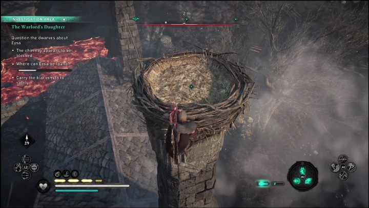 Another target stands by the furnace - AC Valhalla: Dawn of Ragnarok: The Warlords Daughter - Walkthrough - Assassins Creed Valhalla Guide and Walkthrough