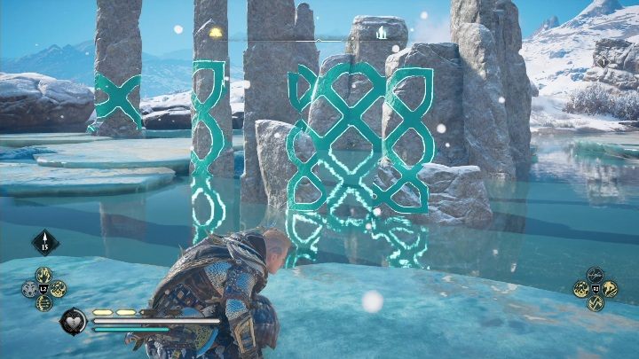 To arrange them correctly, you simply have to go right behind the rocks that are standing opposite the plate with the pattern - Assassins Creed Valhalla: Standing Stones - Snotinghamscire, secrets, locations - Snotinghamscire - Assassins Creed Valhalla Guide and Walkthrough