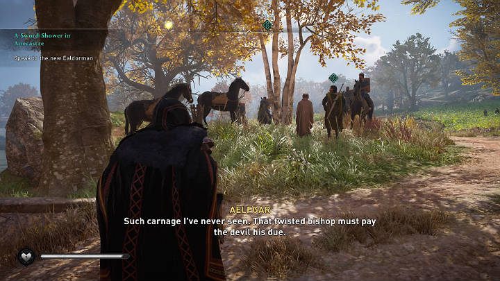 Go outside the city walls of Lincoln to talk to the new ealdorman - Assassins Creed Valhalla: A Sword-Shower in Anecastre - Lincolnscire - Assassins Creed Valhalla Guide and Walkthrough