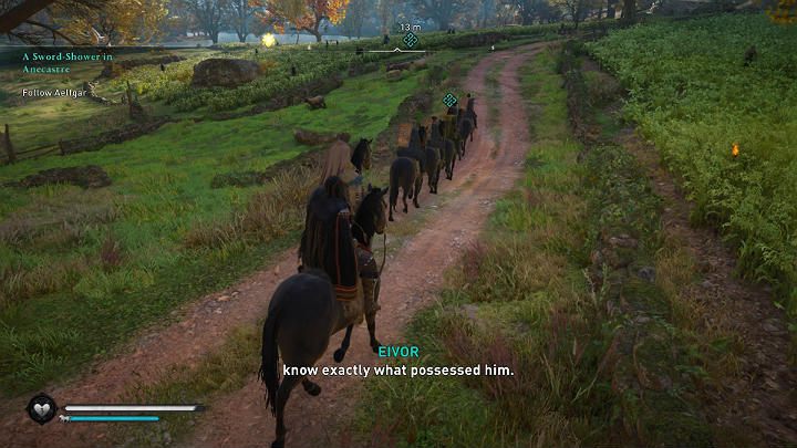Get on your horse and go to the camp at Wynmere Lake, where the rest of the troops are preparing for the upcoming battle - Assassins Creed Valhalla: A Sword-Shower in Anecastre - Lincolnscire - Assassins Creed Valhalla Guide and Walkthrough