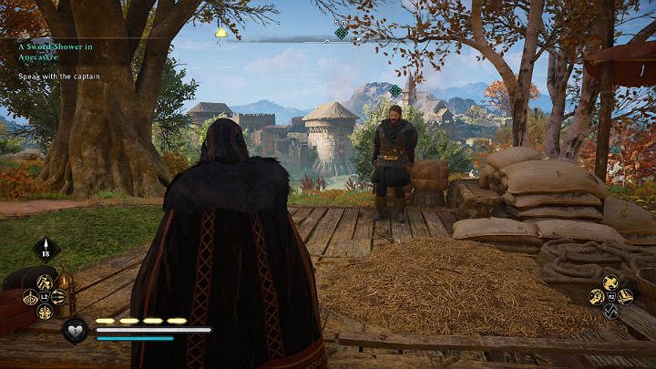 Once you are there, talk to the fyrd commander - Assassins Creed Valhalla: A Sword-Shower in Anecastre - Lincolnscire - Assassins Creed Valhalla Guide and Walkthrough