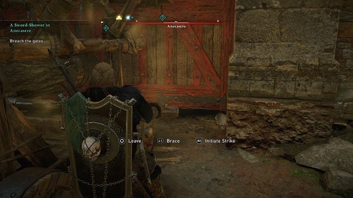 Help your warriors to lead the ram under the outer gate of the fortress - Assassins Creed Valhalla: A Sword-Shower in Anecastre - Lincolnscire - Assassins Creed Valhalla Guide and Walkthrough
