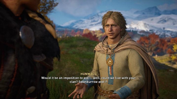 During the cutscene, Hunwald will ask if there will be a place for him and his fiancée in Raven Harbor - Assassins Creed Valhalla: A Sword-Shower in Anecastre - Lincolnscire - Assassins Creed Valhalla Guide and Walkthrough