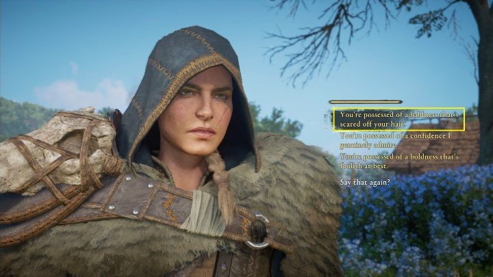 Round two, and this time the answer number 1 will be useful - Assassins Creed Valhalla: Flyting - Oxenefordscire secrets, locations - Oxenefordscire - Assassins Creed Valhalla Guide and Walkthrough