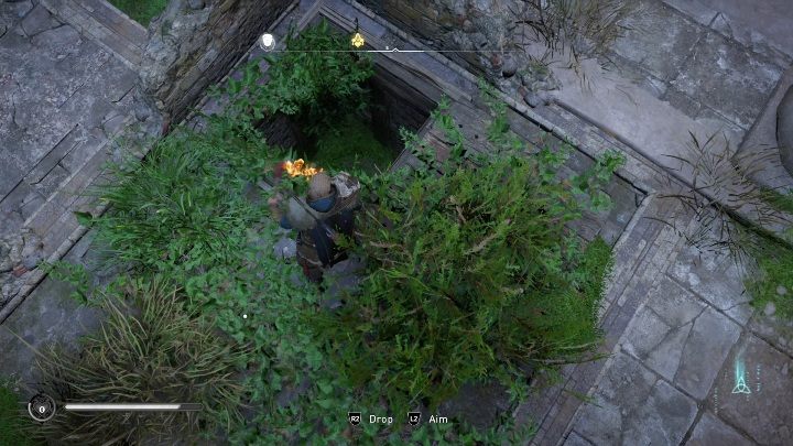 To get to it you have to jump into a narrow hole in the floor - Assassins Creed Valhalla: Roman artifact - Oxenefordscire secrets, locations - Oxenefordscire - Assassins Creed Valhalla Guide and Walkthrough