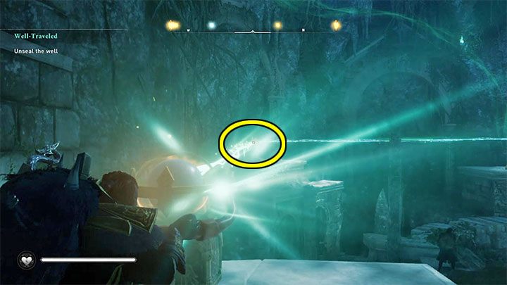 Now go to the opposite end of the room - Assassins Creed Valhalla: How to open Well of Urdr in Asgard? - Exploration - Assassins Creed Valhalla Guide and Walkthrough