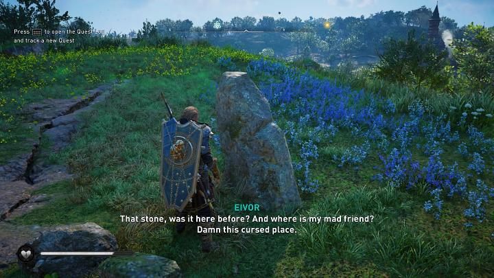 After a while, Eivor will lose consciousness, and when he wakes up, there will be no trace of the crazy man - a large stone has taken his place - Assassins Creed Valhalla: Madness of the Stones - Cent - Assassins Creed Valhalla Guide and Walkthrough