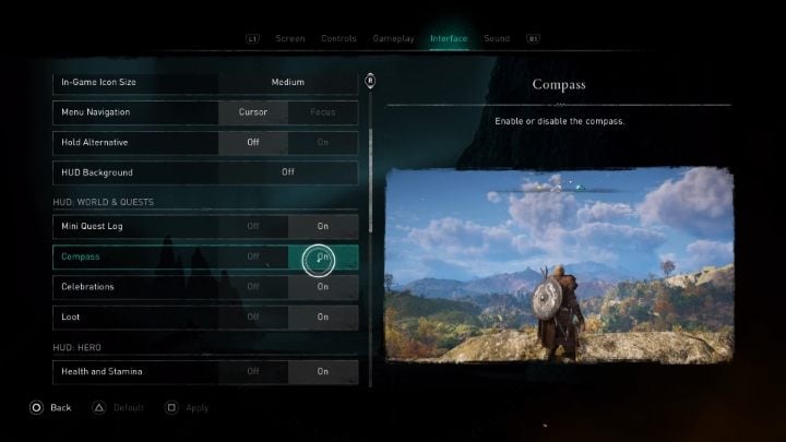 In the next section, you can limit the HUD associated with world exploration and missions - Assassins Creed Valhalla: Can you limit HUD? - Appendix - Assassins Creed Valhalla Guide and Walkthrough