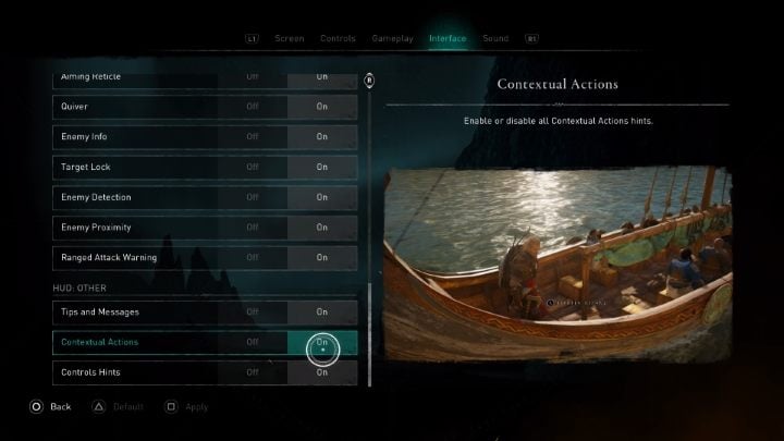In the last section of the interface settings in Assassin's Creed Valhalla , you can disable all hints, messages, and information about what to do in a given action (e - Assassins Creed Valhalla: Can you limit HUD? - Appendix - Assassins Creed Valhalla Guide and Walkthrough