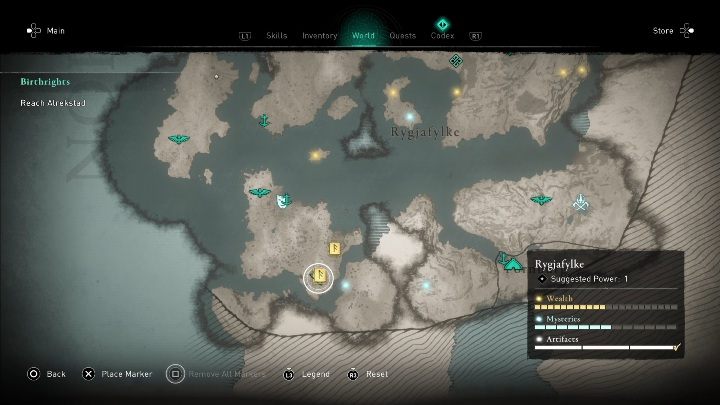 The Thorn of Slumber ability can be found in the southern part of the Rygjafylke map - Assassins Creed Valhalla: Abilities - Rygjafylke secrets, locations - Rygjafylke - Assassins Creed Valhalla Guide and Walkthrough
